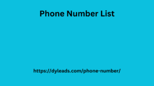 Phone Number List