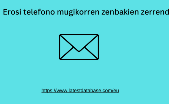 Erosi telefono mugikorren zenbakien zerrenda