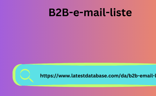 B2B-e-mail-liste