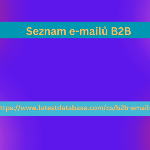 Seznam e-mailů B2B