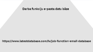 Darba funkciju e-pasta datu bāze