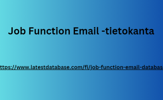 Job Function Email -tietokanta