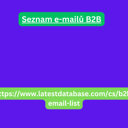 Seznam e-mailů B2B