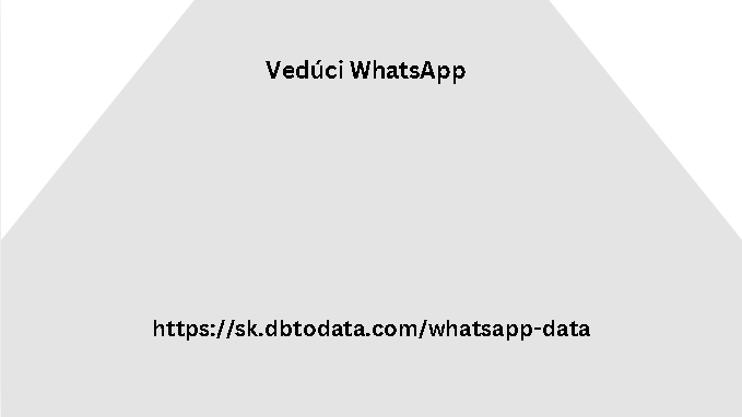 Vedúci WhatsApp