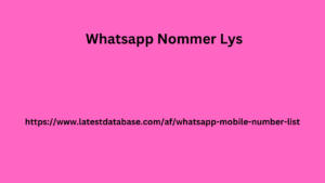 Whatsapp Nommer Lys