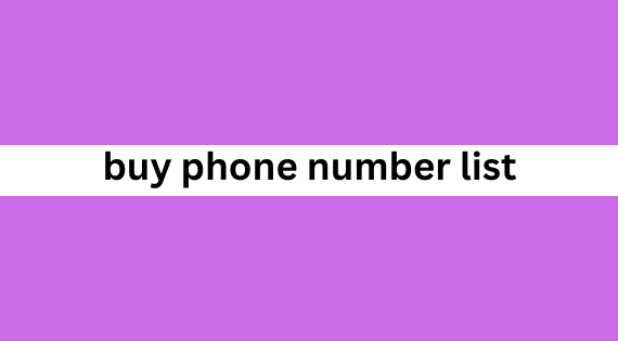 buy phone number list